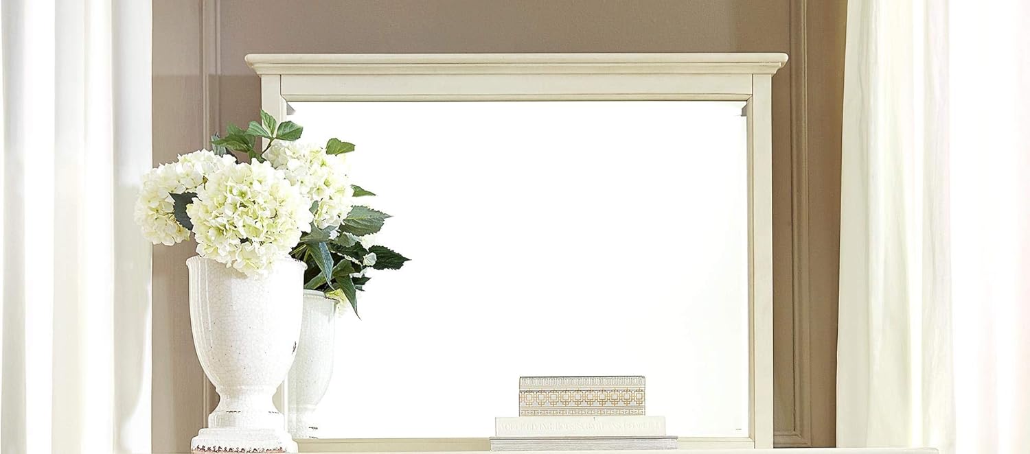 Northlake 8 Drawer Coastal Solid Wood Double Dresser in White Linen