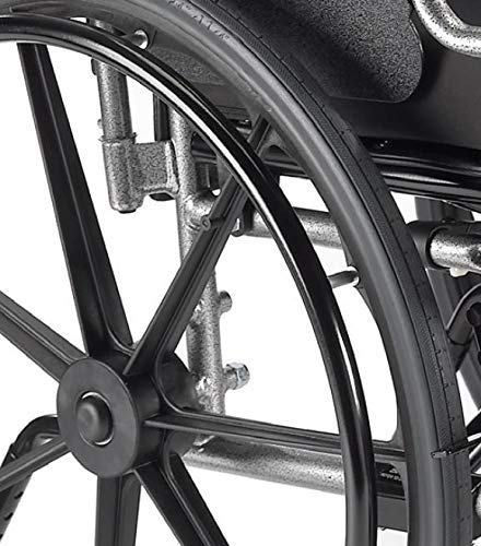 Invacare Tracer EX2 Wheelchair for Adults Standard Folding 18 Inch Seat Legrests & Full Arms