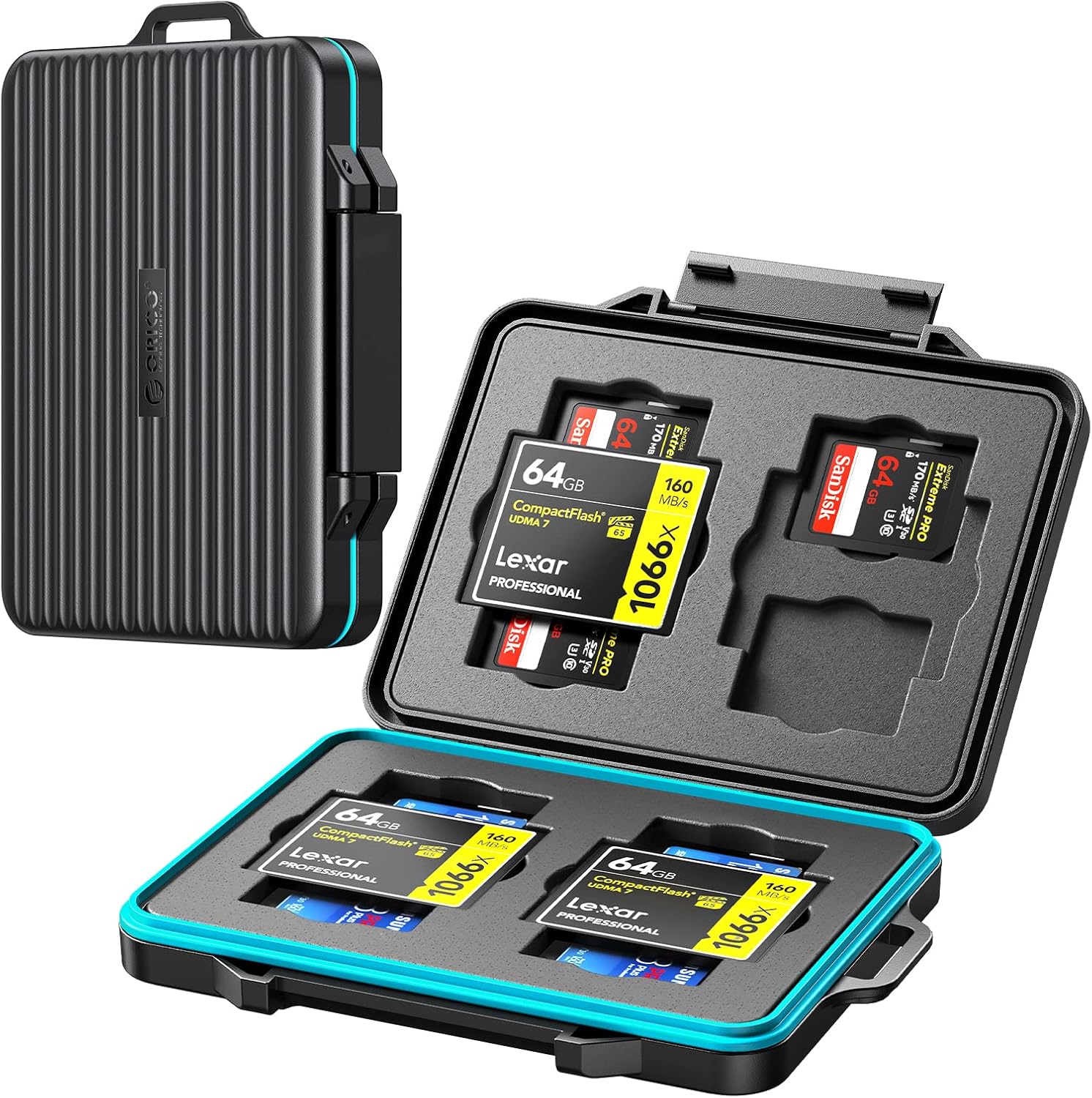 ORICO Hard Drive Case 2.5 inch External Drive Storage Carrying Bag Waterproof Shockproof for Organizing HDD and Electronic Accessories