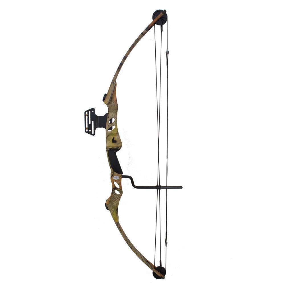SAS Siege 55 lb Compound Bow w/ 5-Spot Paper Target - Camo