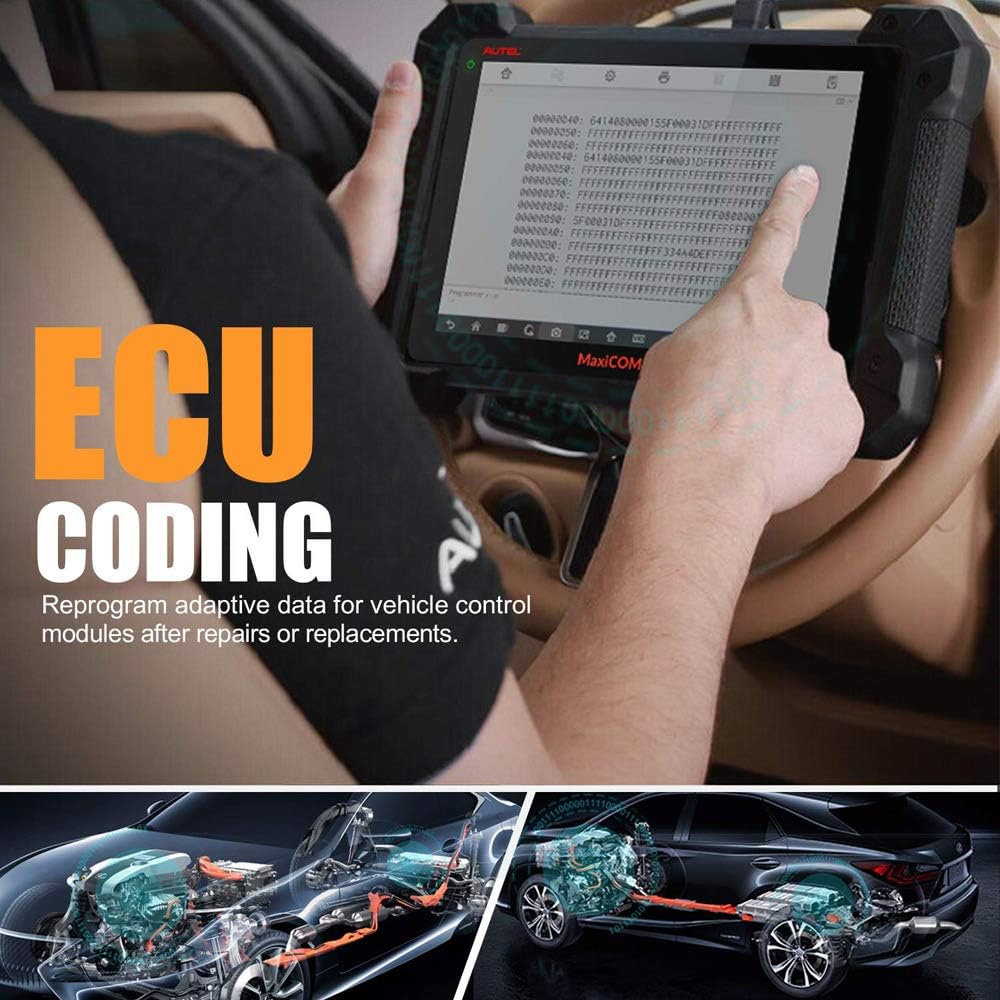 Autel MaxiCOM MK908 with MV108 Automotive Scan Tool 2022 Newest with Advanced ECU Coding, Bi-Directional Control, Active Tests, OE-Level All Systems Diagnosis & 31+ Services, Upgraded of MS906BT
