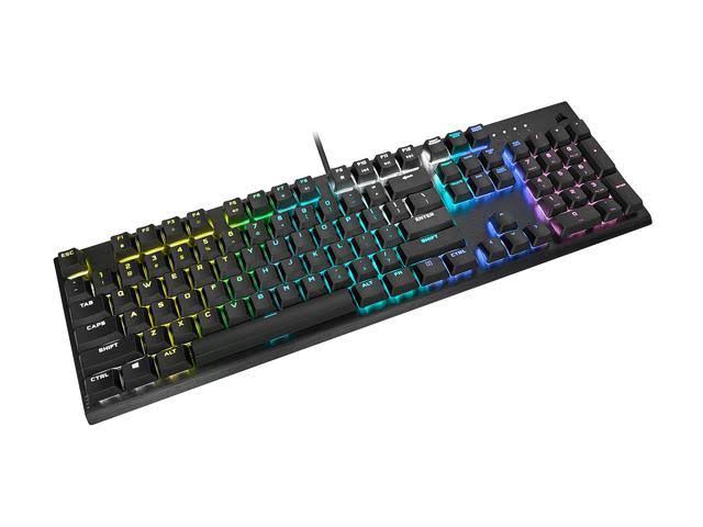 Corsair K60 RGB Pro Low Profile Mechanical Gaming Keyboard - Cherry MX Low Profile Speed Mechanical Keyswitches