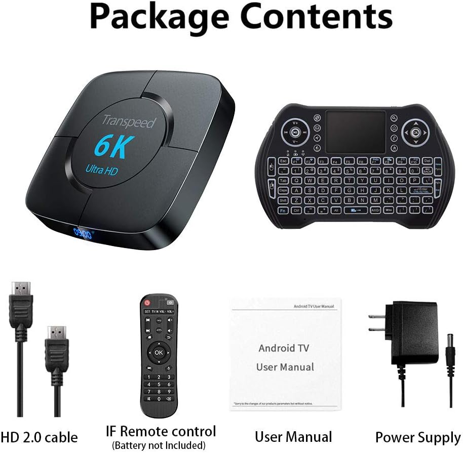 Android Tv Box 10.0 4GB RAM 64GB ROM with Dual WiFi 2.4G 5 G Allwinner H616 Tv Box Support 3D 4K 6K Ultra HD H.265 BT 4.1 with Mini Keyboard Pack of 2