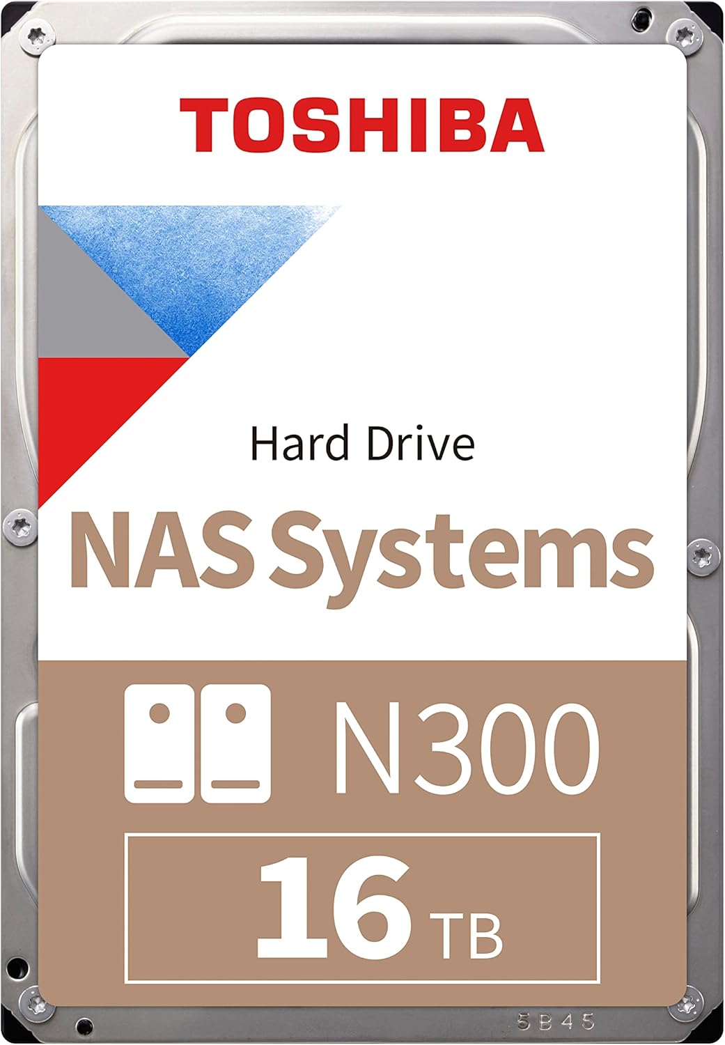 Toshiba 16TB N300 Internal Hard Drive – NAS 3.5 Inch SATA HDD Supports Up to 8 Drive Bays Designed for 24/7 NAS Systems, New Generation (HDWG31GUZSVA)