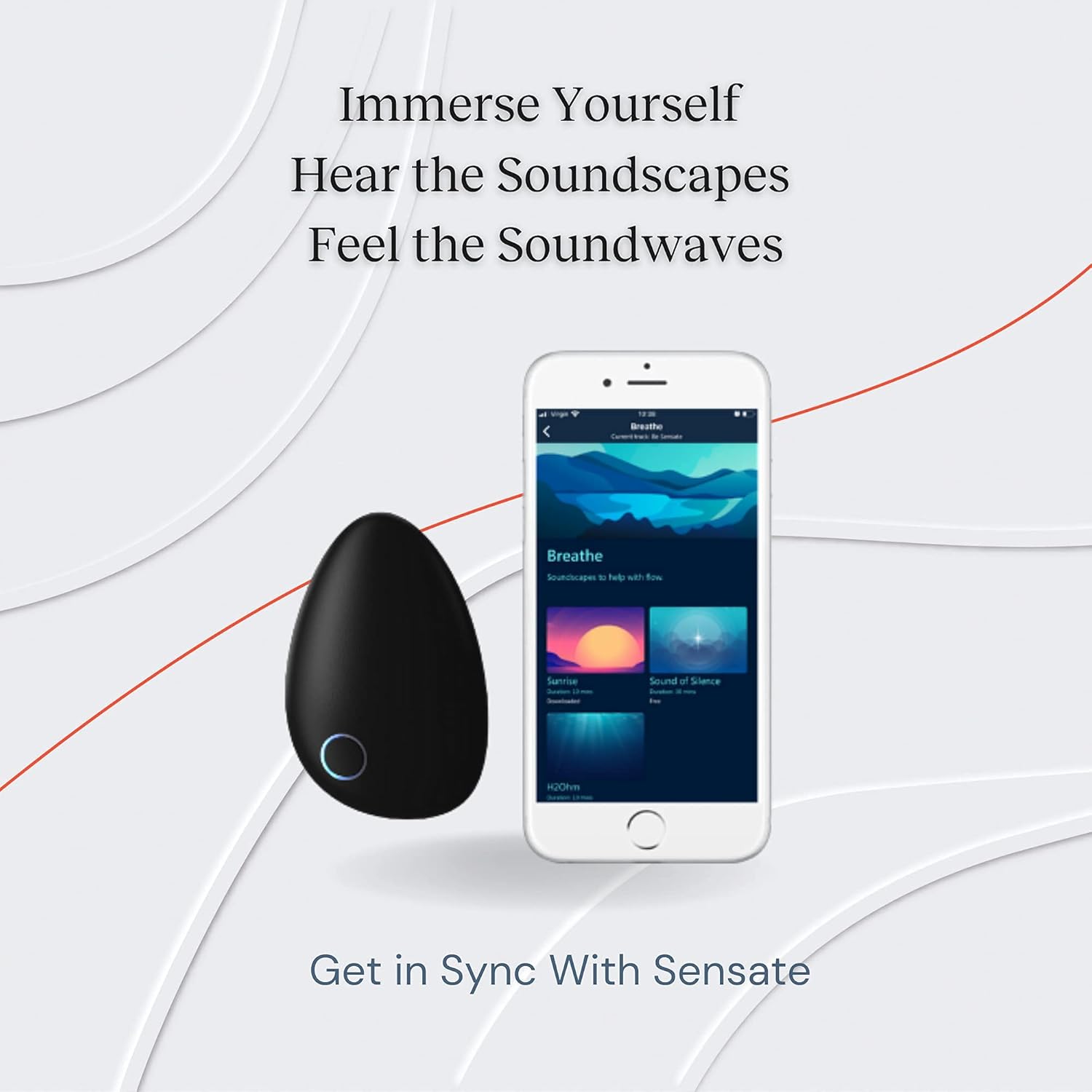 Sensate Relaxation Device - Immediate Calm and Long Term Stress Resilience - Patented Infrasonic Resonance Technology