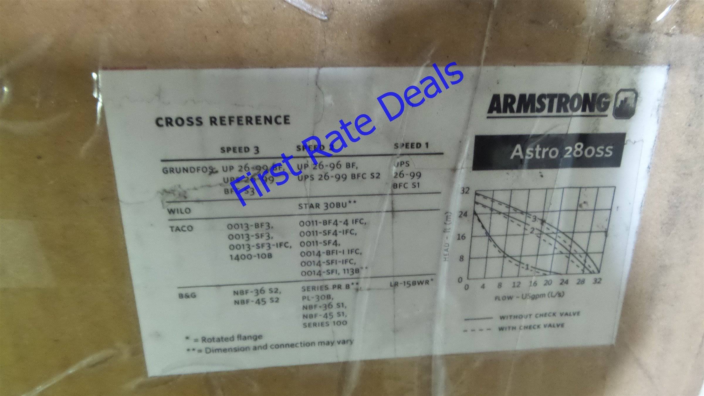 Armstrong Pumps Inc. Astro 280SS Circulator Pump,Open,115V,5/16 HP