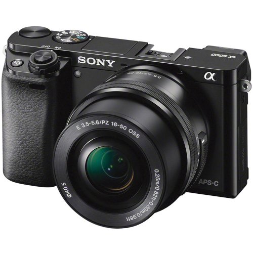 Sony Alpha a6000 Mirrorless Digital Camera 24.3MP SLR Camera with 3.0-Inch LCD (Black) w/16-50mm Power Zoom Lens