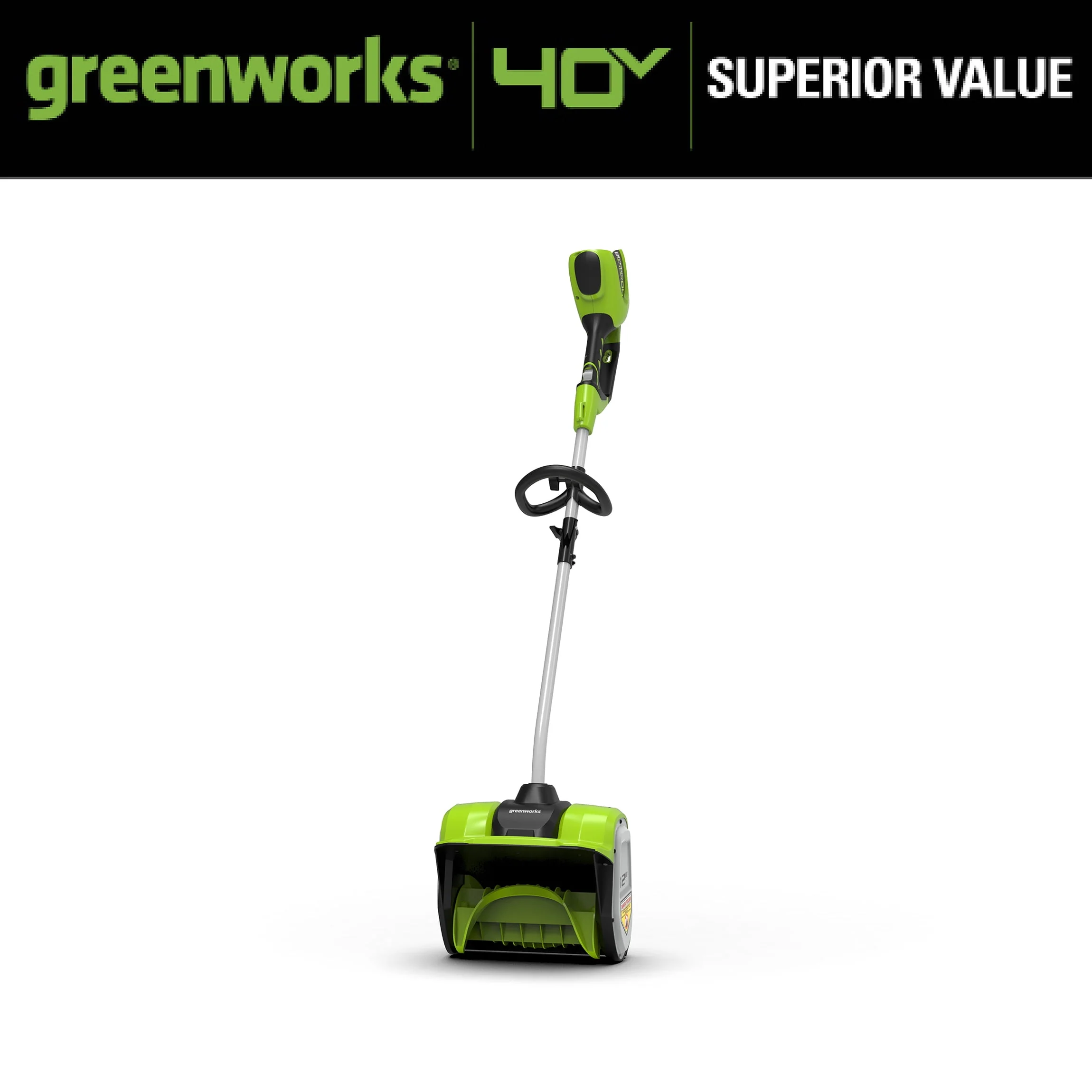 Greenworks 12 40V Single-Stage Battery Powered Push Snow Blower