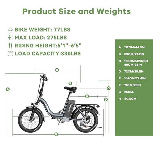 1000W Foldable Electric Bike,48V 15Ah/20AH Removable Battery Electric Bikes for Adults,7 Speed，20" Fat Tire,34Mph Max Speed,65/85Miles, Electric Mountain Beach Snow E-Bike，Folding Electric Ebike
