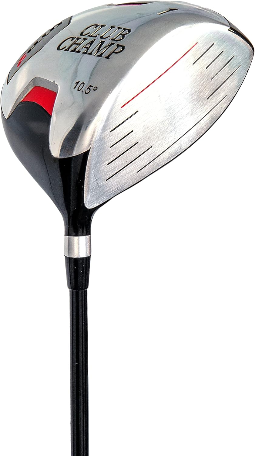 Club Champ DTP2 Men's 12 Piece Golf Package, Black/Red