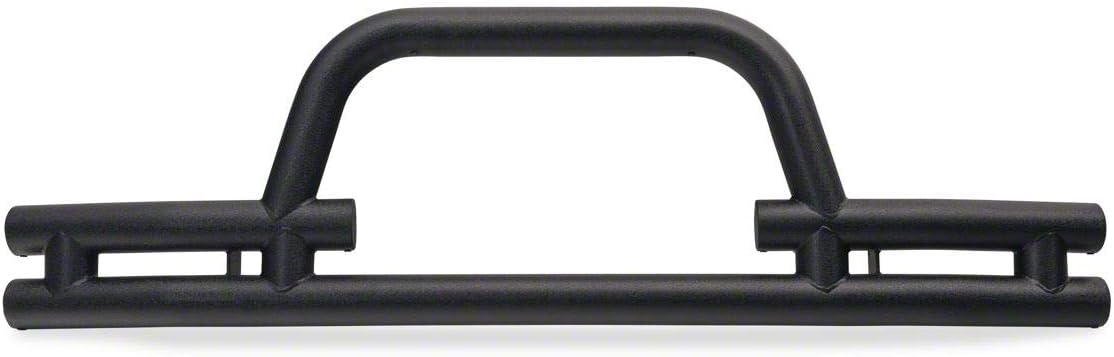 Barricade Tubular Front Bumper with Winch Cutout; Textured Black Compatible with 07-18 Jeep Wrangler JK