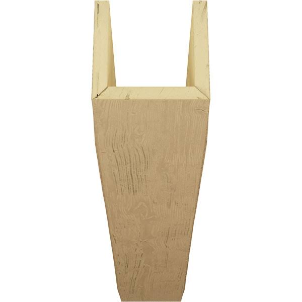 Ekena Millwork BMSD3C0120X120X096PP 12x22W x 12x22H x 8&L 3-Sided (U-beam) Sandblasted Endurathane Faux Wood Ceiling Beam, Natur