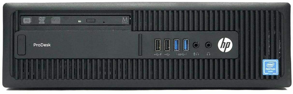 HP 600 G2 Desktop Computer Intel Pentium G4400 3.3GHz CPU 8GB Ram, 240GB SSD, 1TB HDD, New 20" LCD, Keyboard & Mouse, WiFi, DVD, Win10 Pro PC (Renewed)