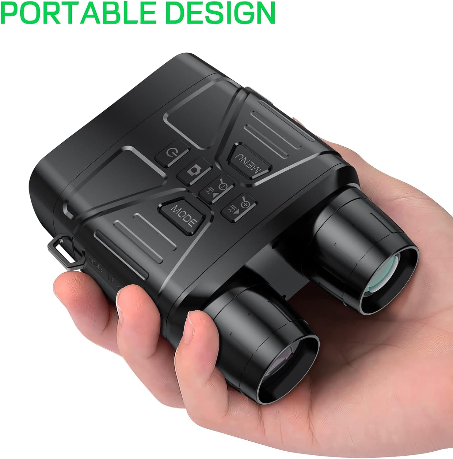 Anyork Night Vision Goggles for Hunting, 4K Infrared Night Vision Binoculars with Rechargeable Battery and Anti-Shake Motion Detection for Surveillance Tactical Gear