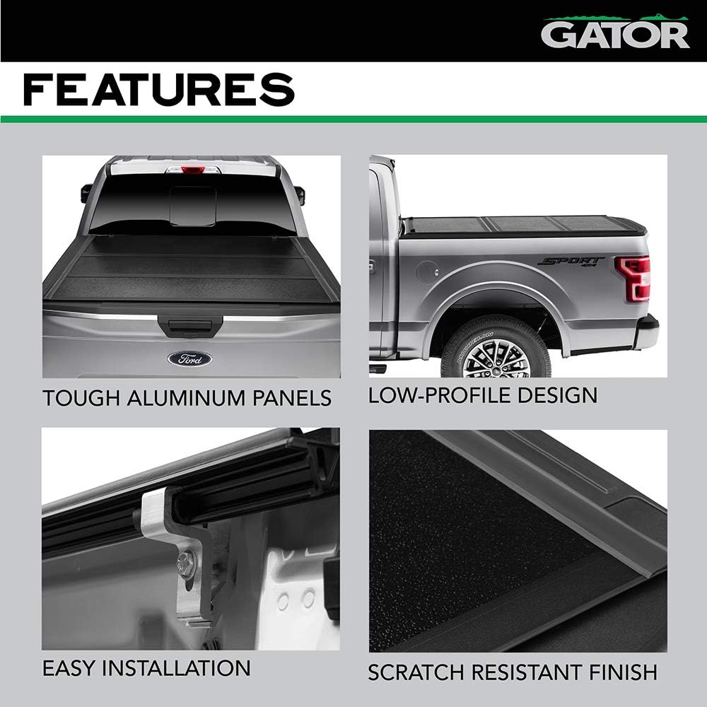 Gator EFX Hard Tri-Fold Truck Bed Tonneau Cover | GC24004 | Fits 2004 - 2014 Ford F-150 6' 7" Bed (78.8")