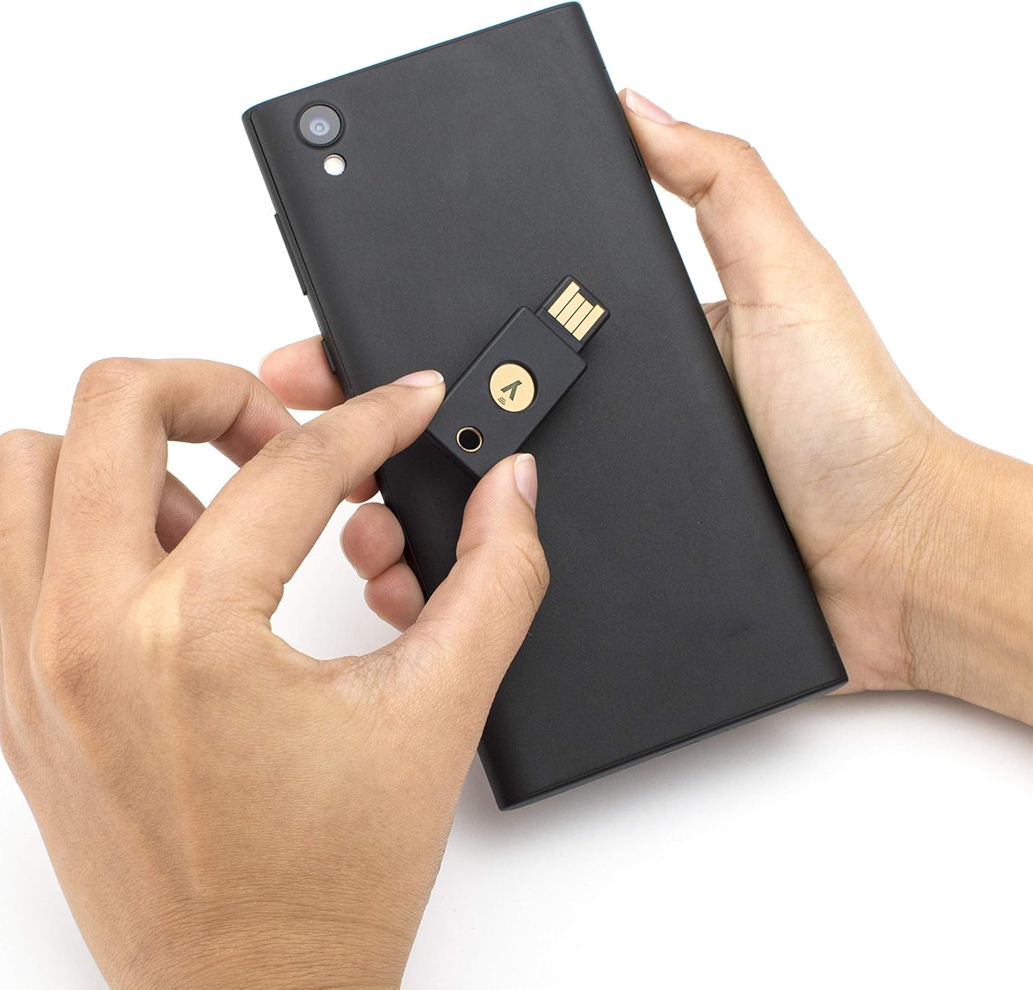 Yubico - YubiKey 5 NFC - Two Factor Authentication USB and NFC Security Key, Fits USB-A Ports and Works with Supported NFC Mobile Devices - Protect Your Online Accounts with More Than a Password