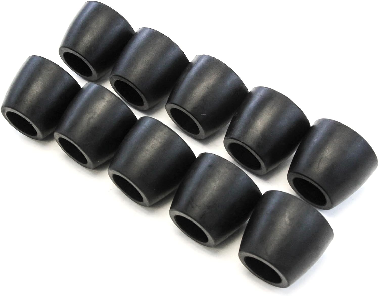 Red Hound Auto 10 Rubber Bumpers Trailer Compatible with Ramp Door Truck 2 Inches Thick Cone Replacement Cargo Stop Pack of 2