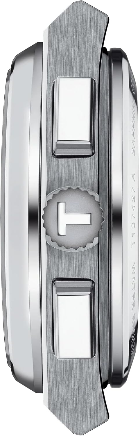 Tissot Mens PRX Automatic Chronograph 316L Stainless Steel case Automatic Watches, Grey, Stainless Steel, 13 (T1374271104100)