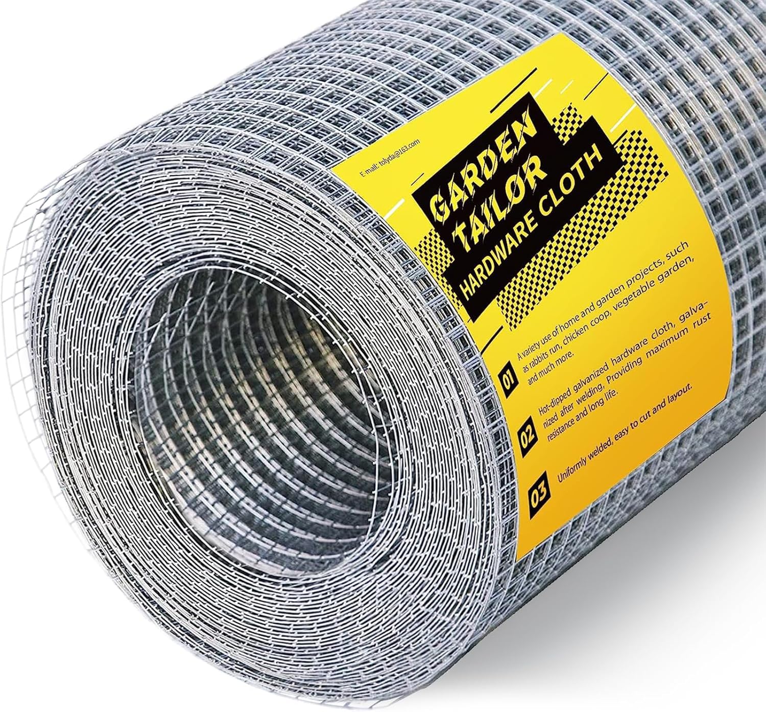 Hardware Cloth Galvanizing After Welding 1/2 inch 48 in x 100 ft - 19 Gauge Wire Mesh Roll Garden Fencing Chicken Fence Rabbit Snake Cage Heavy Duty