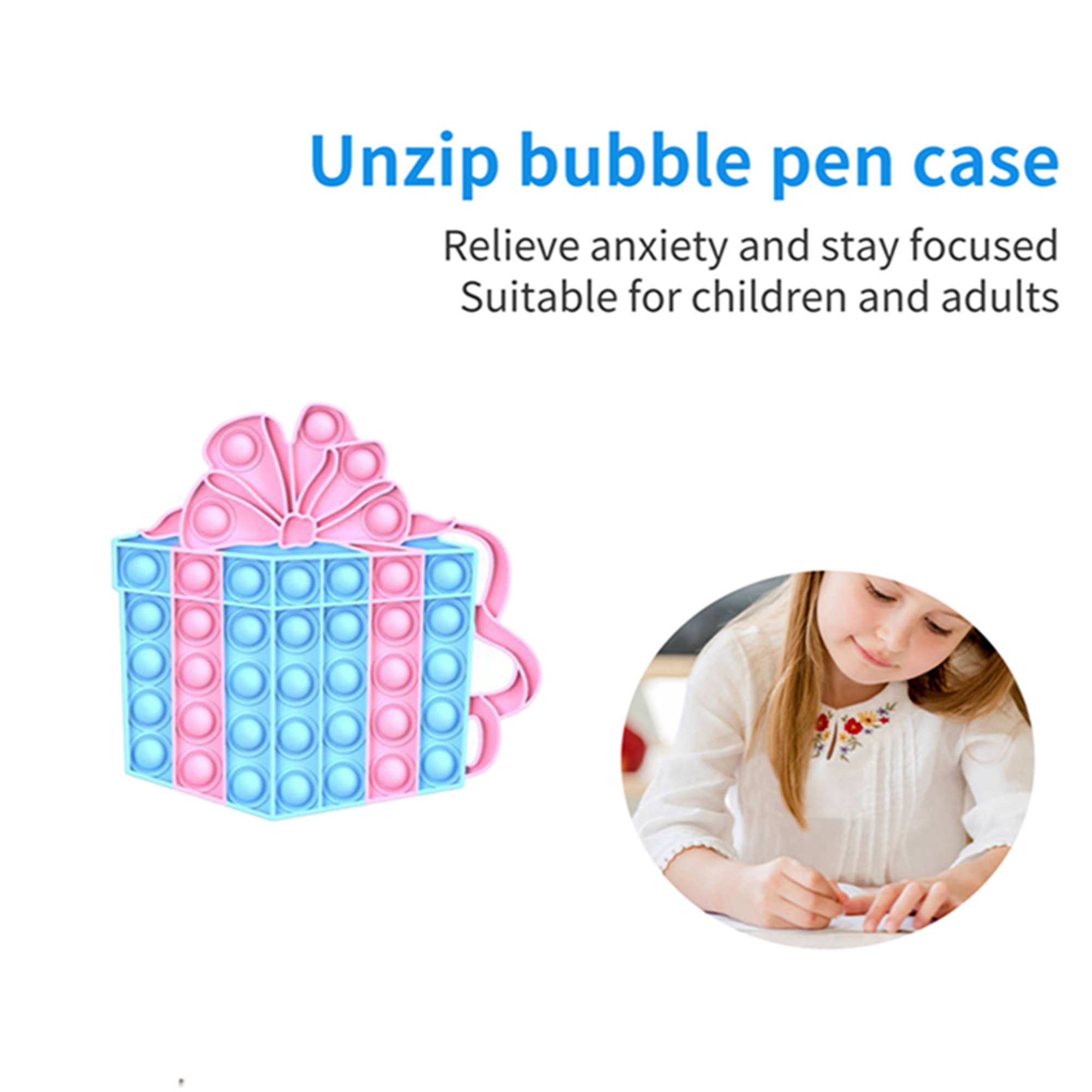27Pcs Stress Relief Fidget Toys Set, Christmas Surprise Box Infinity Magic Cube Press Bubble Toys