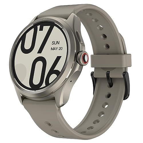 Ticwatch Pro 5 Smartwatch for Men Snapdragon W5+ Gen 1 Wear OS Smart Watch 80 Hrs Long Battery Life Health Fitness Tracking 5ATM Water Resistance GPS Compass Android Only Compatible, Obsidian