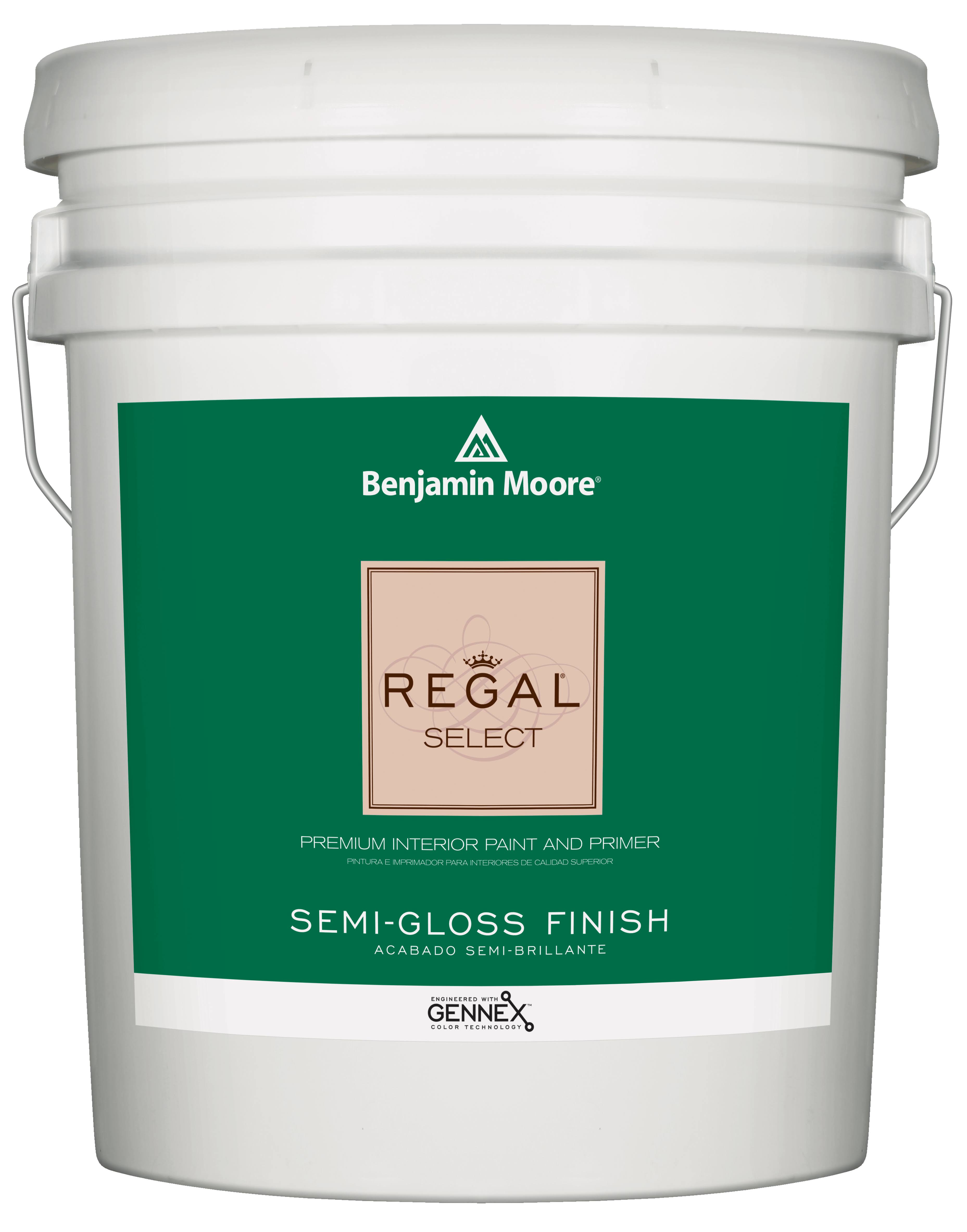 Benjamin Moore Regal Select Interior Paint- Semi-Gloss(551) 5 Gallon / White