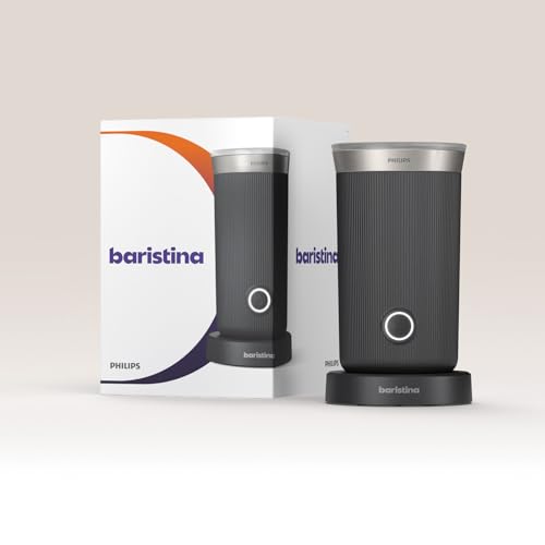 Philips Baristina Espresso Machine, Grind, Tamp & Brew Coffee Beans in One Swipe, Compact, 16 Bar Pump Pressure, Automatic Grinder, Black with Black Portafilter (BAR300/60)