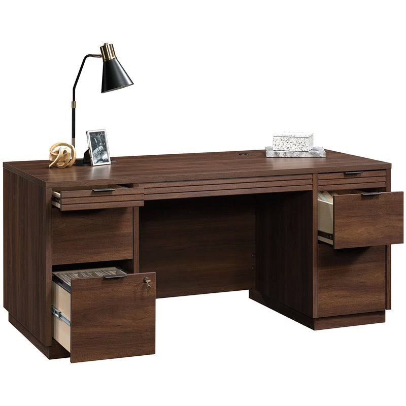 Sauder 426484 Englewood Executive Desk, Spiced Mahogany