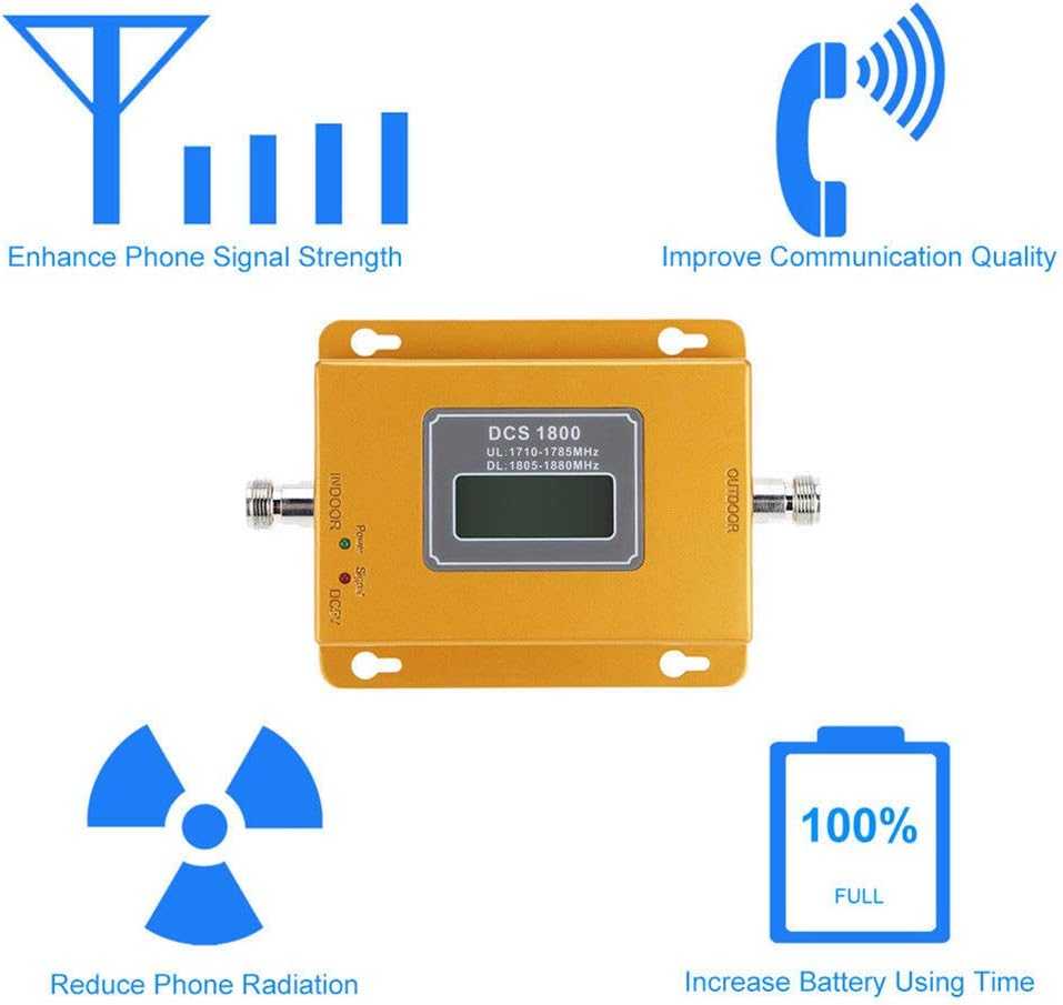DCS 1800MHZ GSM 1800 2g 4g LTE Cell Phone Signal Repeater Booster Mobile Phone Signal Amplifier with US Plug
