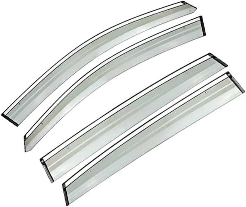 Side Window Deflectors for Audi Q5 2010-2018 4PCS Car Window Visor Sun Rain Smoke Vent Shade Tape-On Outside Visors