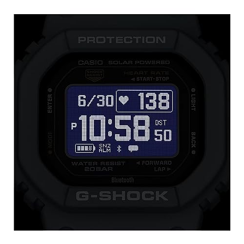 Casio Men's G-Shock Move DW-H5600 Series, Multisport (Run, Walking, Gym Workout), Heart Rate Watch, Quartz Solar Assisted Watch