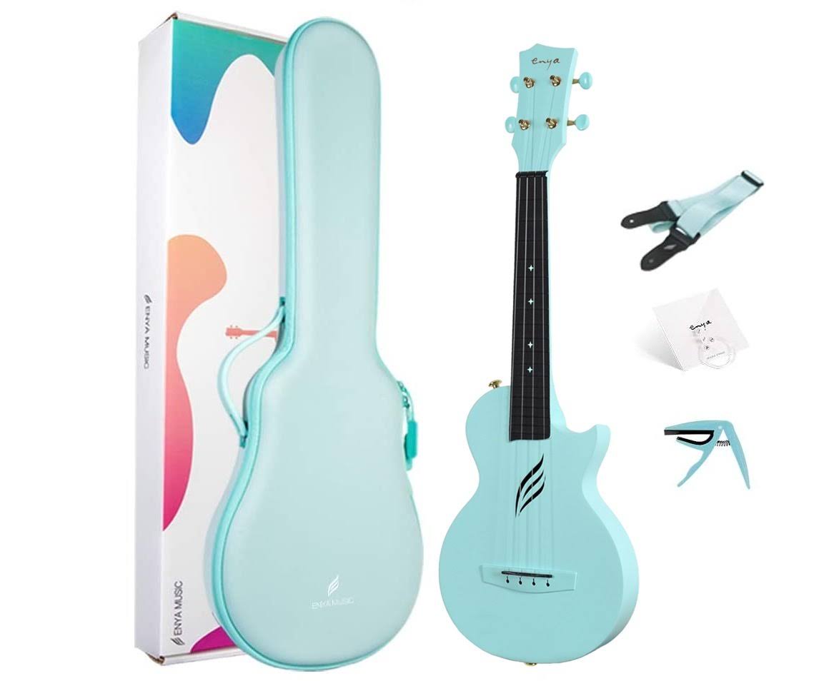 Enya Nova U Carbon Ukulele Blue Acoustic