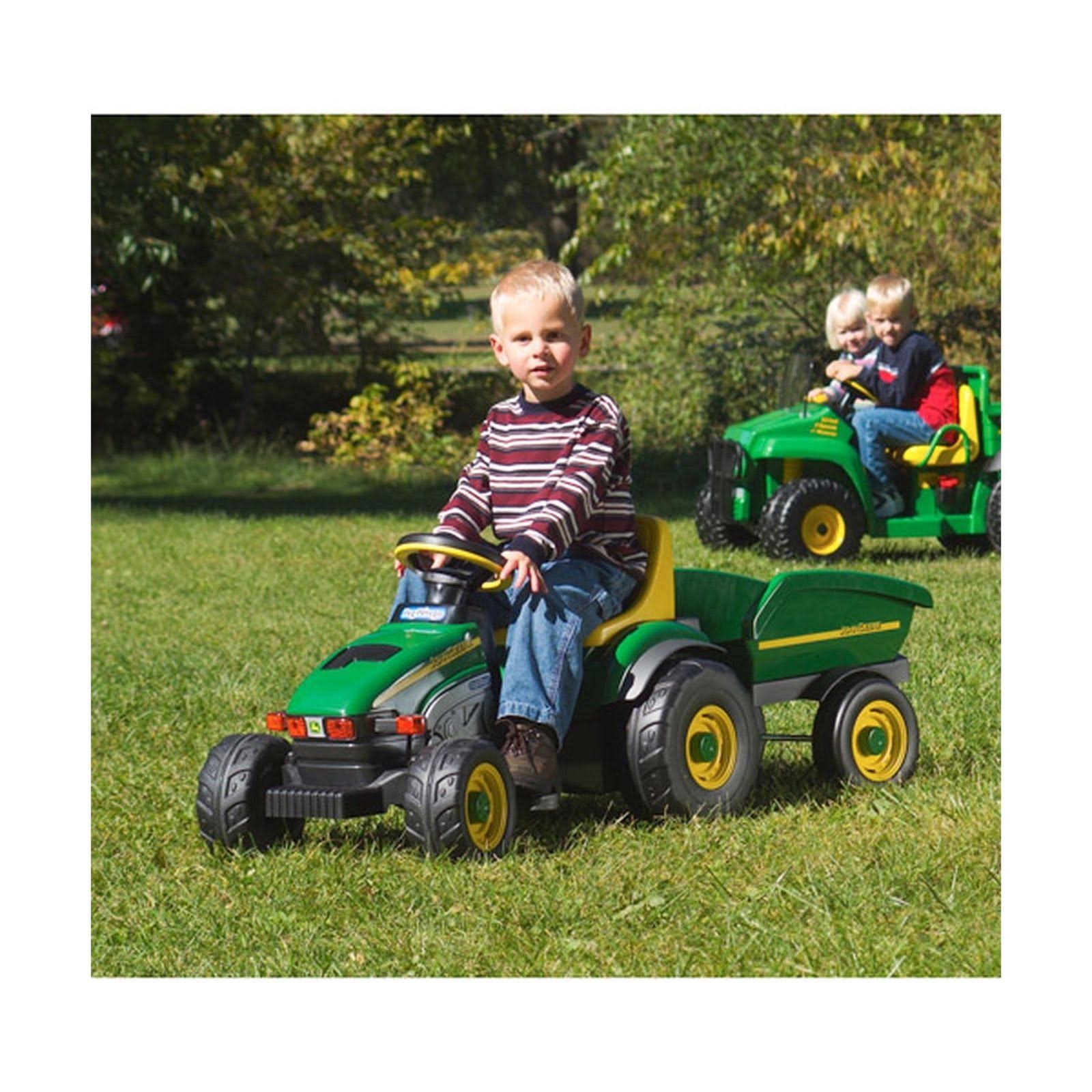 Peg Perego John Deere Farm Tractor and Trailer Pedal Ride-On
