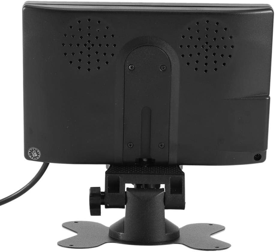 Car Monitor, 7in Car Monitor High Definition Reverse Rearview Display 12-24V Auto Accessory, Pixel 800 x 480