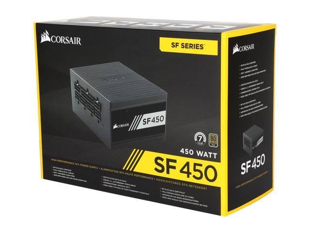 CORSAIR SF Series SF450 80 Plus A Certified Gold Power Supply - 450W - Black