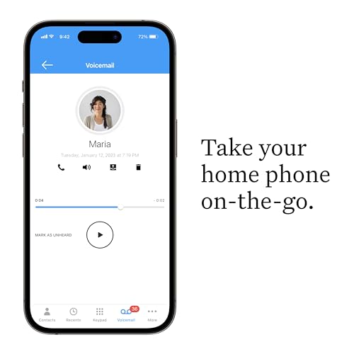 Ooma Telo VoIP with 3 HD3 Handsets Complete Home Phone System for Unlimited Nationwide Calling, Mobile App Access, and Robocall Blocking Affordable Landline Replacement
