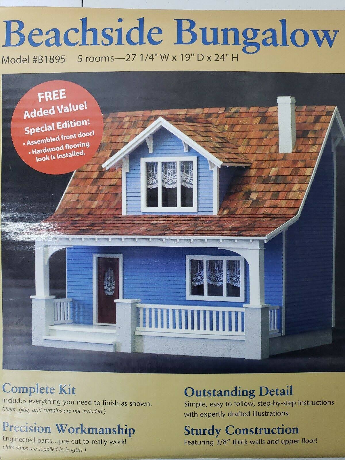 Real Good Toys Beachside Bungalow Dollhouse Kit - 1 inch Scale