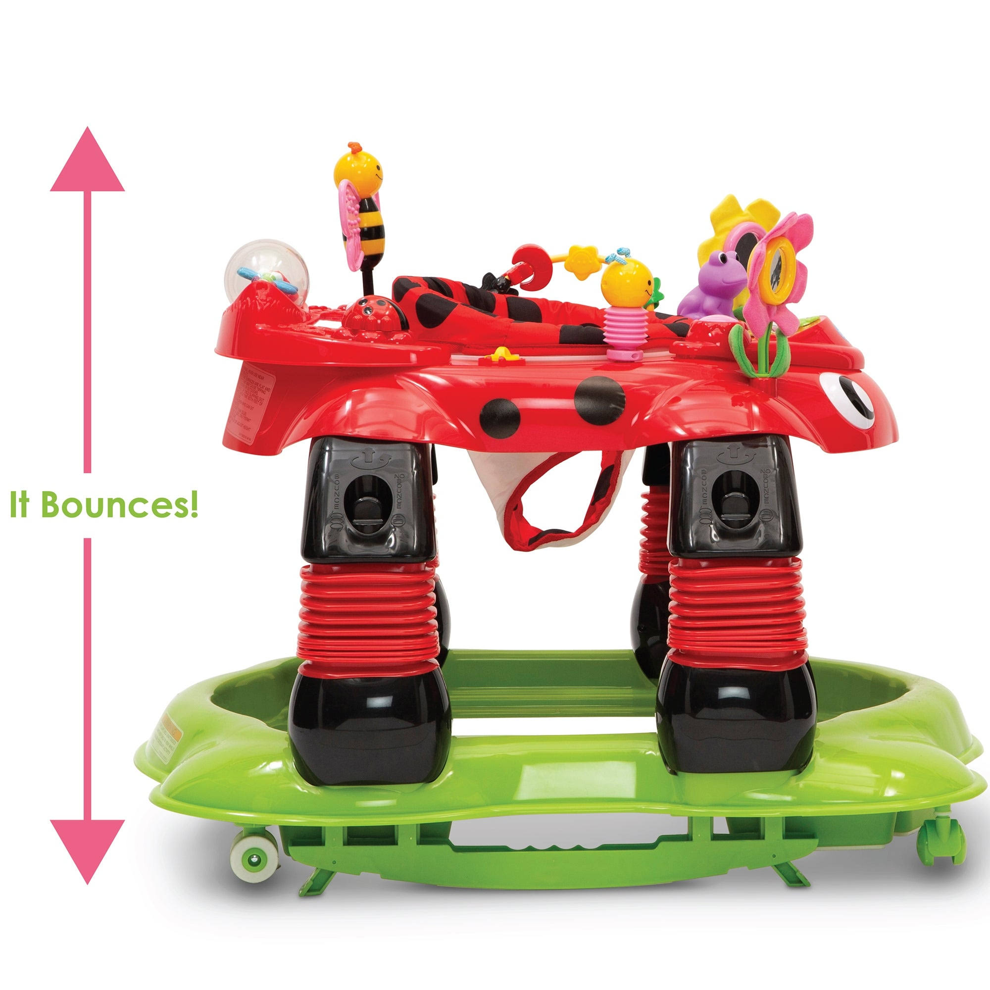 Delta Children Lil Play Station 4-in-1 Activity Walker - Sadie The Ladybug