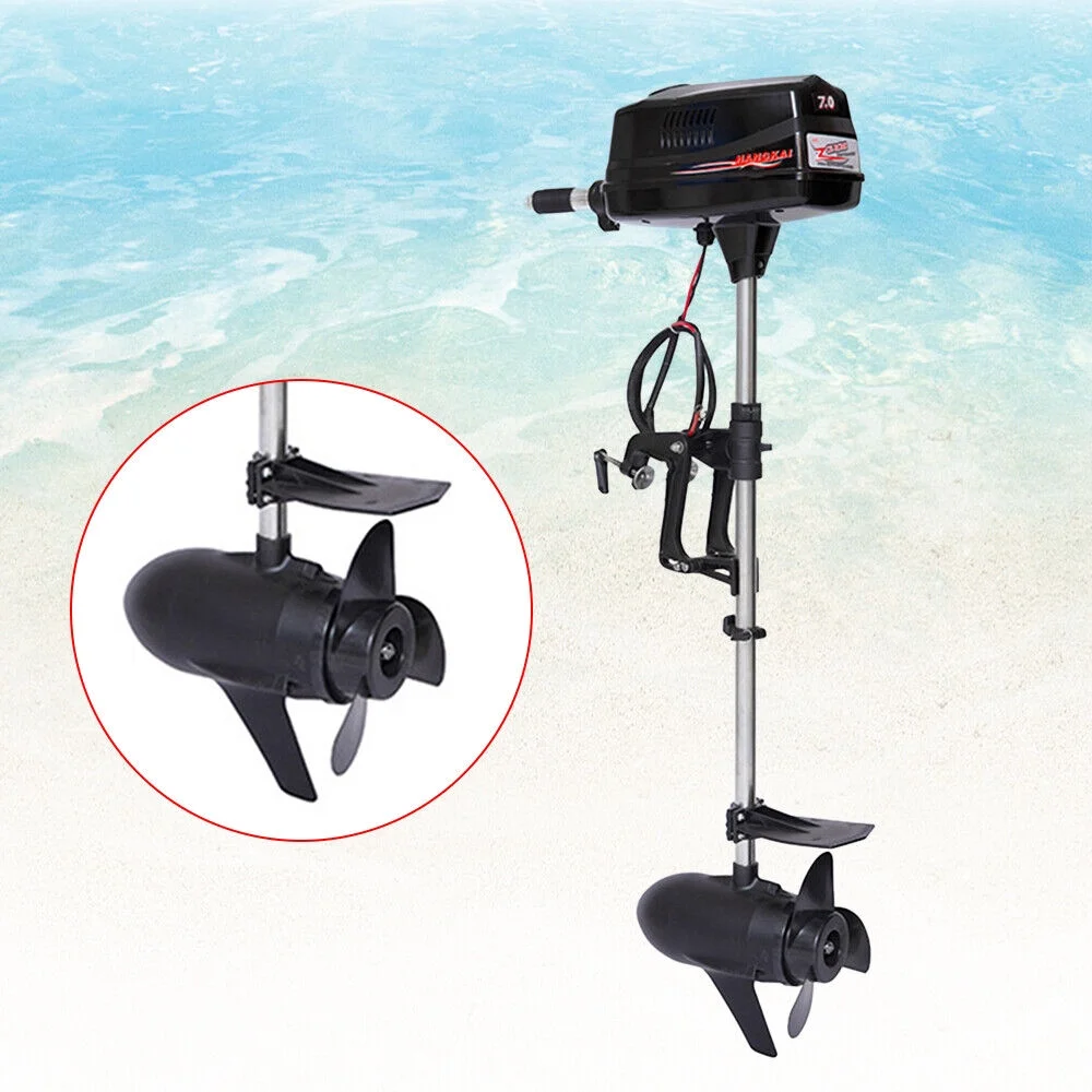 Miumaeov Heavy Duty Outboard Motor Electric Brushless Motor Fishing Boat Engine 48V 1.8KW