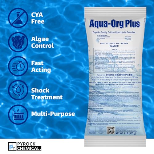 AQUA-ORG PLUS - Granular Calcium Hypochlorite 65% for Swimming Pools, Spas and Hot Tubs