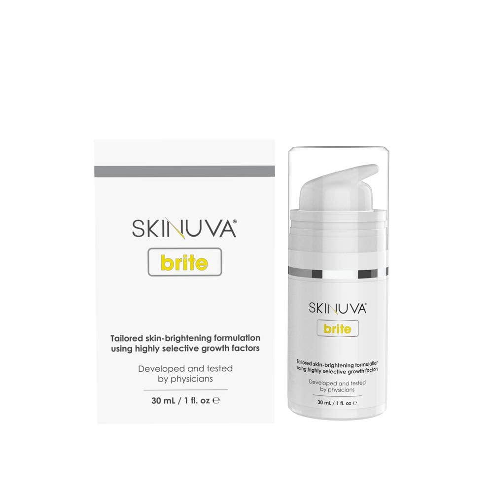 Skinuva® Next Generation Scar+ SPF 30 Cream (0.5oz) Brite Dark Spot Treatment (1oz)| Advanced Scar Removal + Skin Brightening Cream | Formulated with Highly Selective Growth Factors