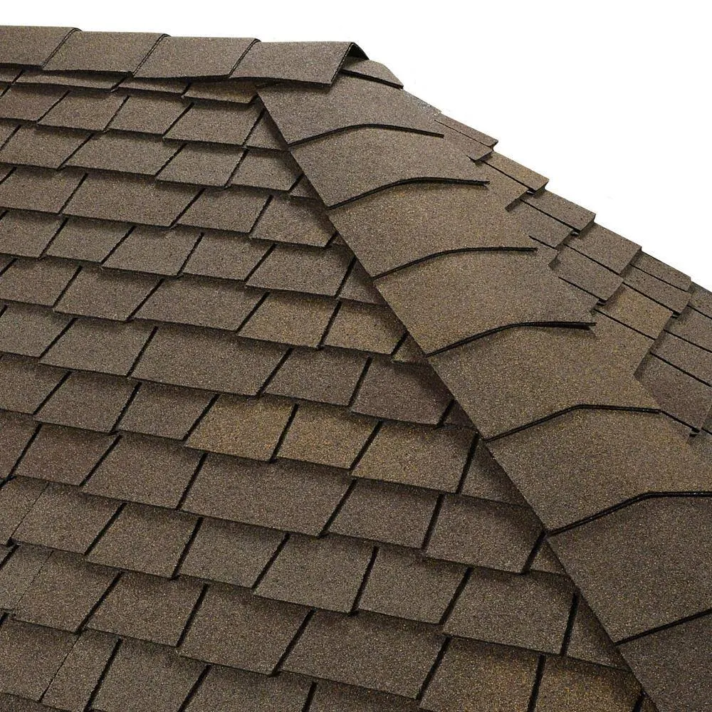 GAF Timbertex Stone Wood Double-Layer Hip and Ridge Cap Roofing Shingles (20 Lin. ft. per Bundle) (30-Pieces)
