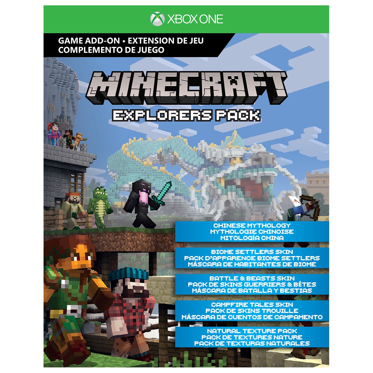 Xbox One S 500GB Console - Minecraft Complete Adventure Bundle [Discontinued]
