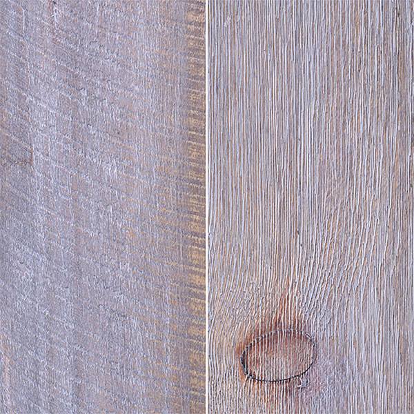 Ekena Millwork 8 1/4x22W x 96x22L Barntique Gaynes Reversible Ship Lap or Nickel Gap Barnwood Wall Coverings in White Wash Finis