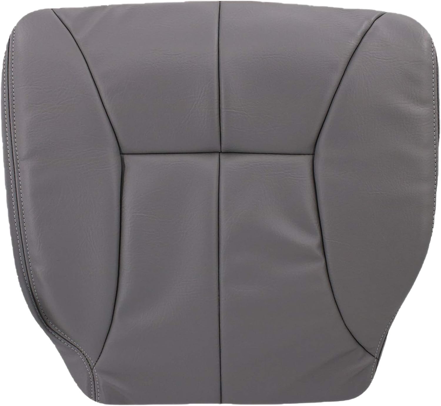 1998 1999 2000 2001 2002 Dodge Ram 1500 2500 3500 Replacement Seat Cover, Synthetic Leather Seat Cover Replacement for Dodge Ram Laramie SLT (Driver Bottom, Mist Gray (Light Gray))