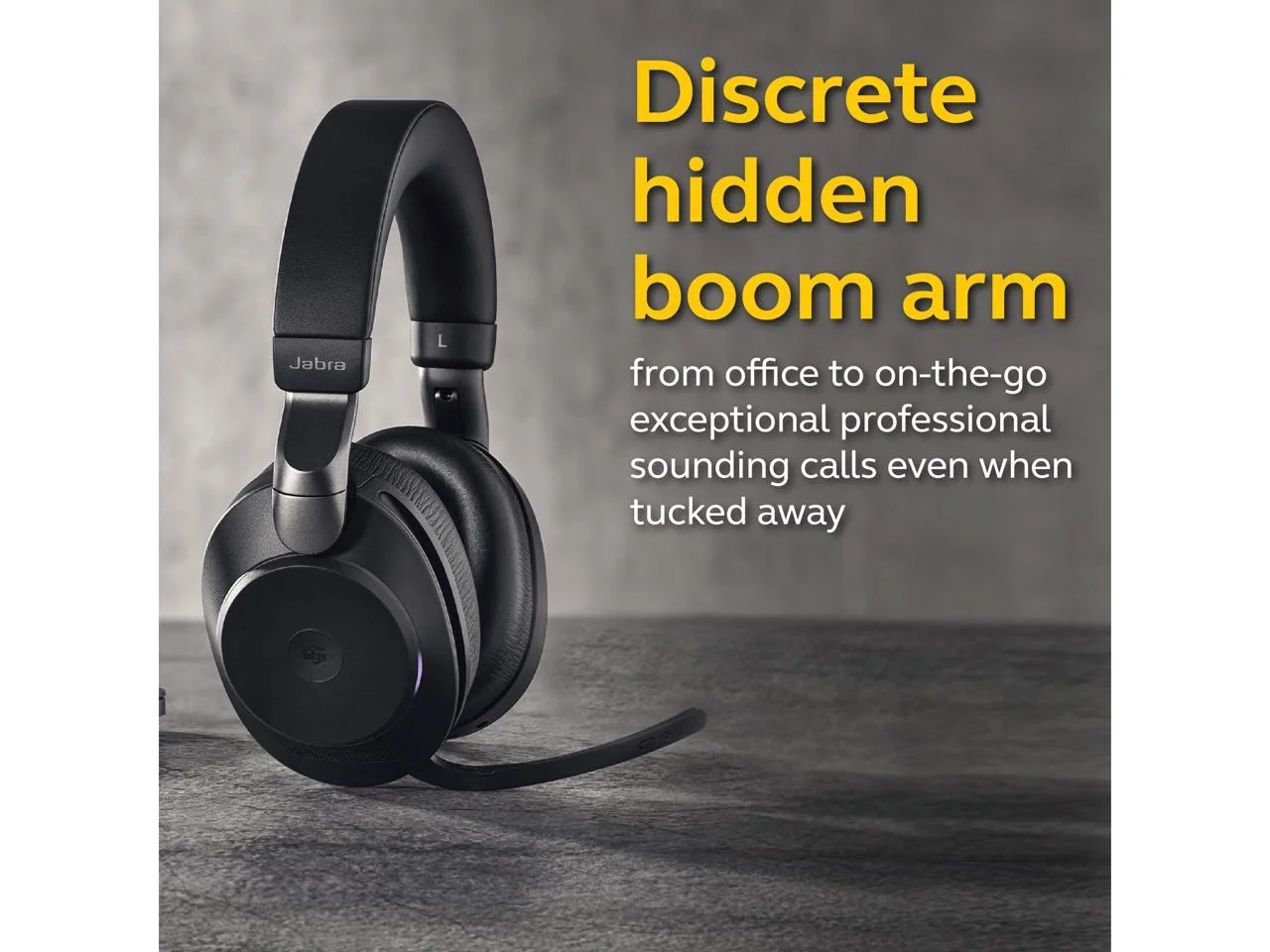 Jabra Evolve2 85 Link380c MS Stereo - Black Wireless Headset / Music Headphones (Microsoft Teams, USB Type-C, Noise-Canceling)