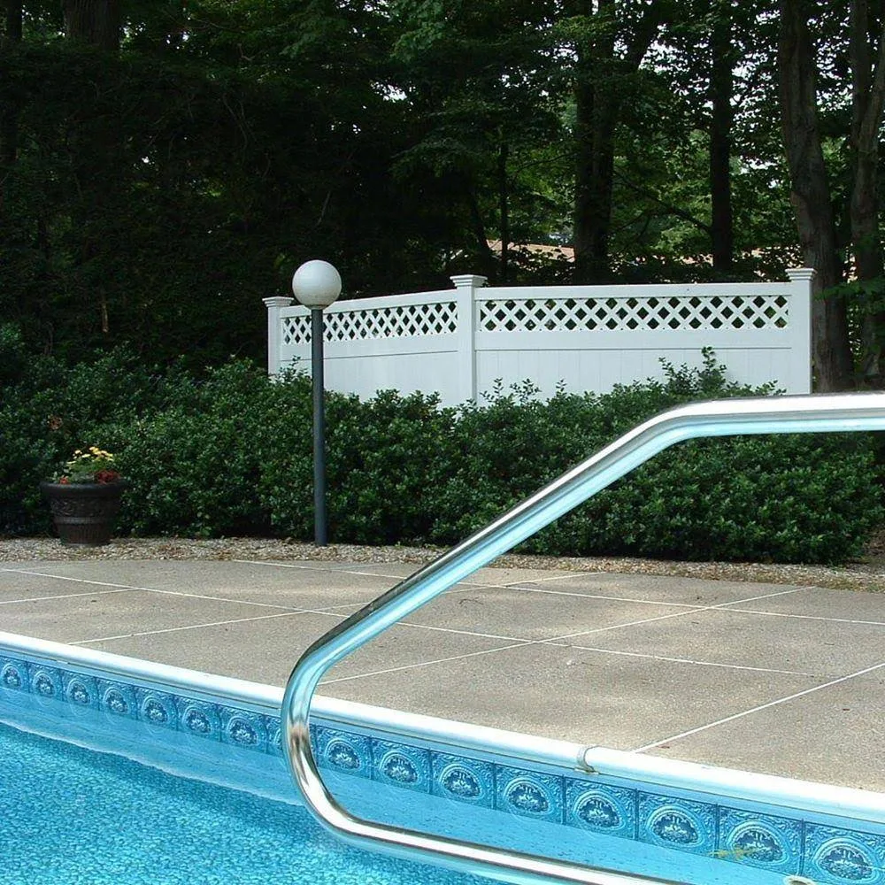 Weatherables Vinyl Privacy Fence Panel Kit 6ft. H x 8ft. W Water Resistant White