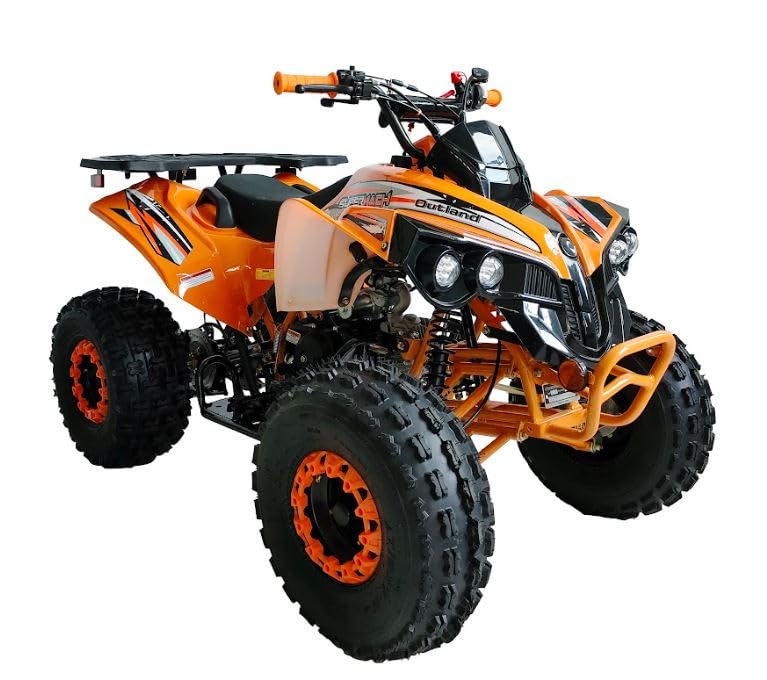 HHH Youth and Adult 125cc ATV Vitacci Outlander Fully Automatic with Reverse Double Headlights Led Gas 4 Wheeler ATVs Quads Big 19/18 inch Tires (Green) - Extra Large