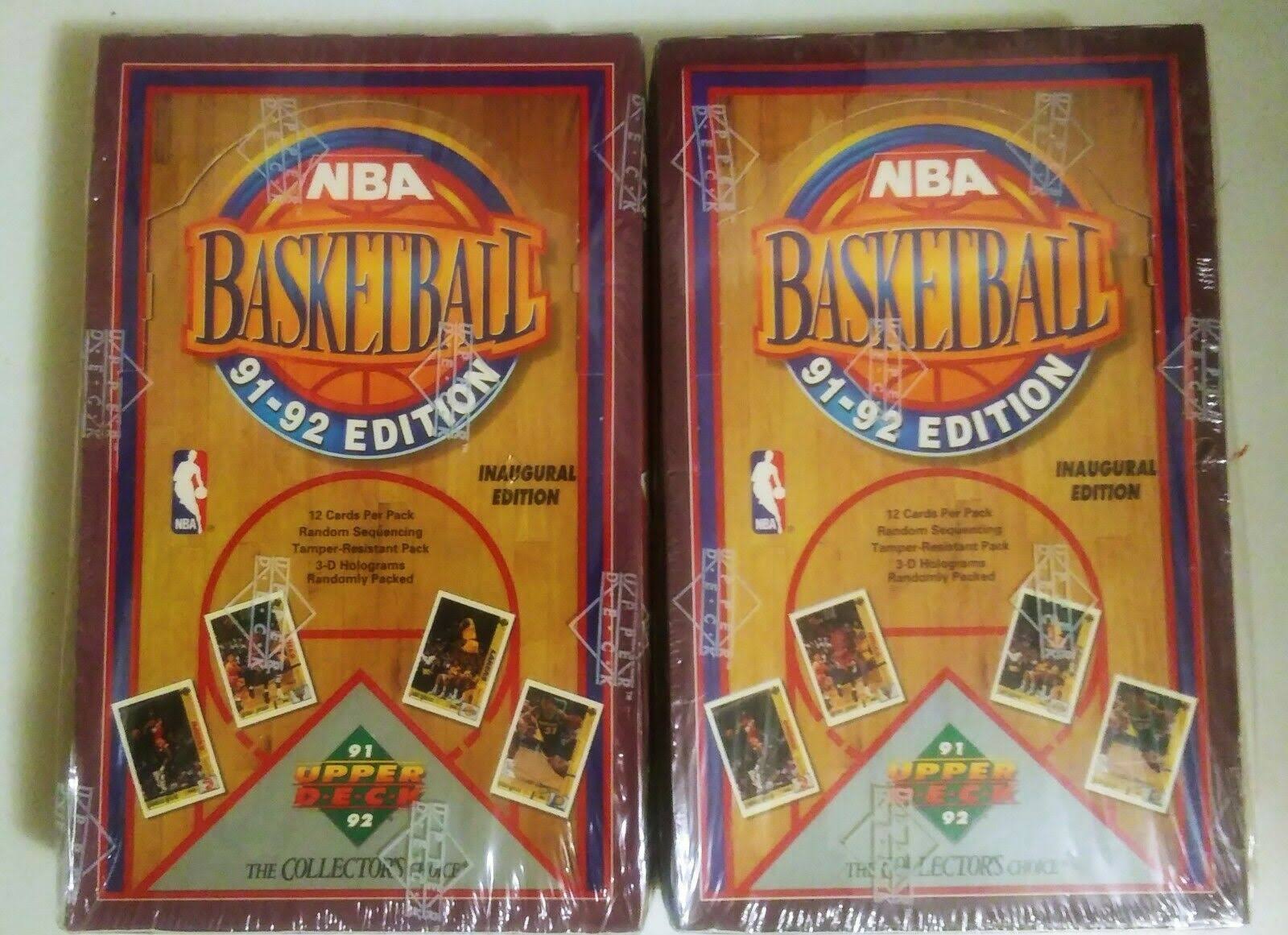 91-92 Upper Deck Basketball Factory Sealed Box Inaugural Edition