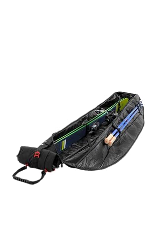 KULKEA KANTAJA Single Roller Ski Bag - Ultra Durable, Spacious Rolling Ski Carrier and Ski Gear Storage - Water Resistant Ski Bag with Wheels - Premium Ski Storage and Travel Bag